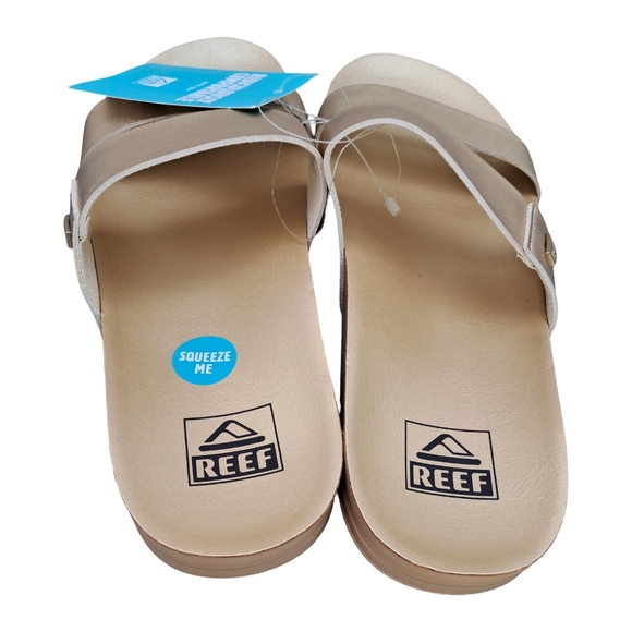 Reef Cushion Vista Women's Slides Size 10 NWT Golden Hour - Picture 3 of 13